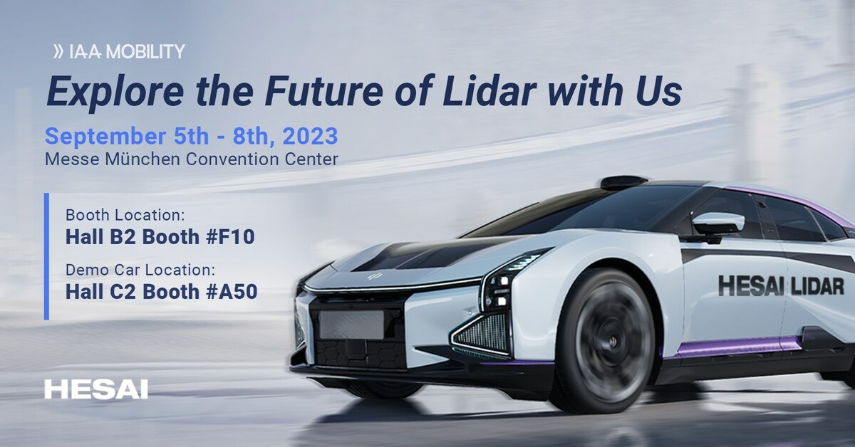 Hesai to Showcase Its High-Performance Automotive Lidar Sensors at IAA Mobility 2023 - Vimarsana News