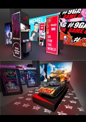 9GAG gamescom booth design