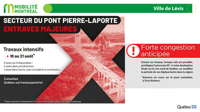 8. Ville de Lévis (Groupe CNW/Ministère des Transports et de la Mobilité durable)