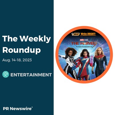 PR Newswire Weekly Entertainment Press Release Roundup, Aug. 14-18, 2023. Photo provided by BIC. https://prn.to/3skQzBW