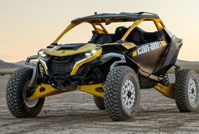 The all-new Can-Am Maverick R boasts unrivaled power, suspension performance, and dual-clutch transmission gearbox (CNW Group/BRP Inc.)