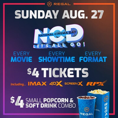 Aug. 27: National Cinema Day means $4 movies for everyone