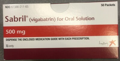 Sabril (vigabatrin) 500 mg sachets (CNW Group/Health Canada)