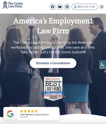 The Crone Law Firm is transforming the American workplace by putting people first, one case at a time. Take Action. Let’s Go Get Some Justice!®