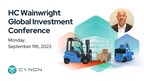 Cyngn To Present at the HC Wainwright 25th Annual Global Investment Conference on September 11, 2023