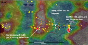 Northern Shield Identifies Visible Gold in Outcrop at Root &amp; Cellar Project, Newfoundland