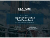 NexPoint Diversified Real Estate Trust Releases Investor Presentation