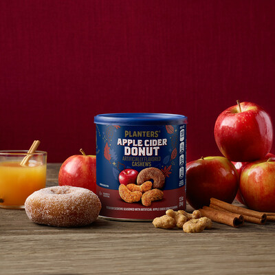 Available for a limited time at retailers nationwide, PLANTERS® Apple Cider Donut Cashews cashews are kettle roasted to perfection and flavored with familiar notes of apples and cinnamon, making it the perfect snack to help usher in the cooling temperatures and changing colors of the fall season.