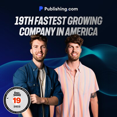 Publishing.com Achieves Remarkable Rank of #19 on the Inc. 5000 Fastest Growing Private Companies in America 2023 List