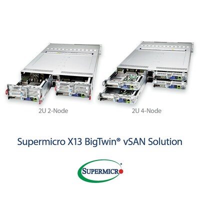 Solução vSAN Supermicro X13 BigTwin (PRNewsfoto/Super Micro Computer, Inc.)