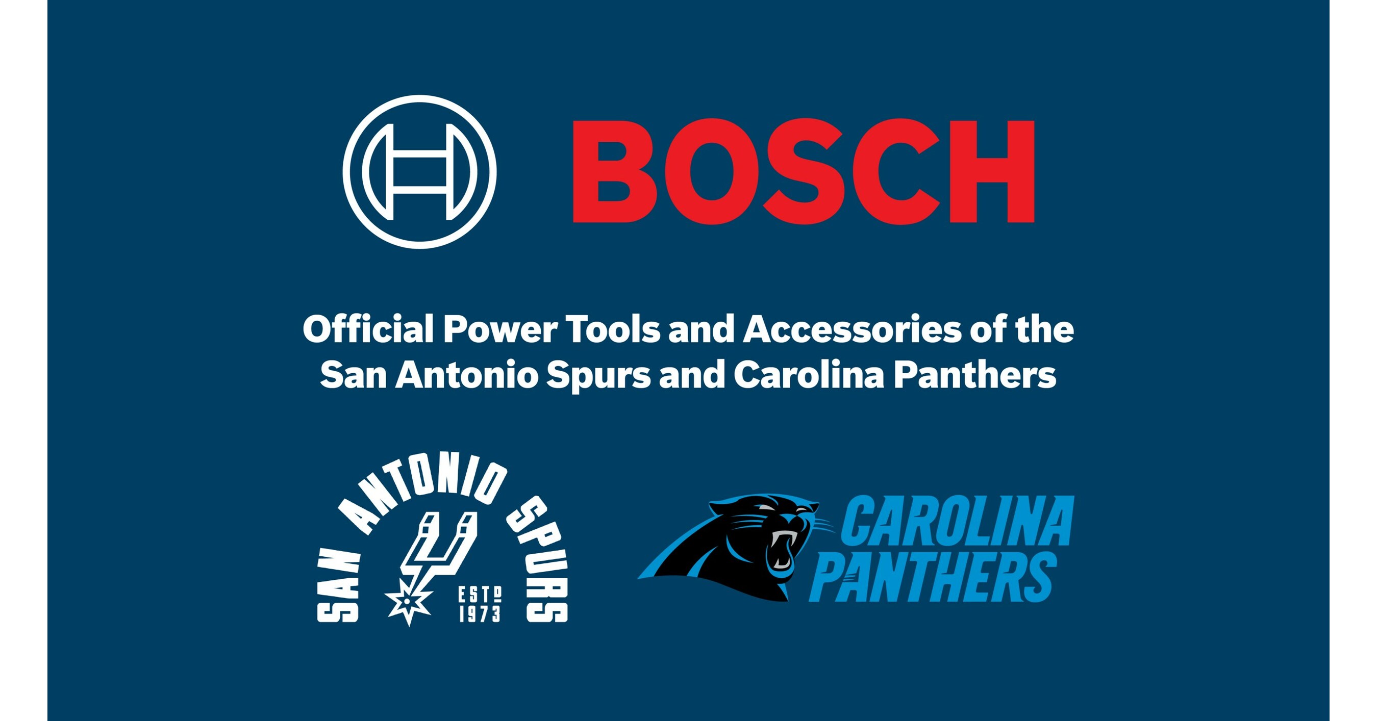 Bosch Power Tools Supports Local Communities by Partnering with NFL  Carolina Panthers & NBA San Antonio Spurs