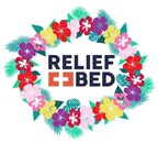 Relief Bed Logo with Hawaiian Lei