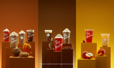 New fall menu flavors including pumpkin spice, maple cinnamon sugar, spiced apple cranberry and more.