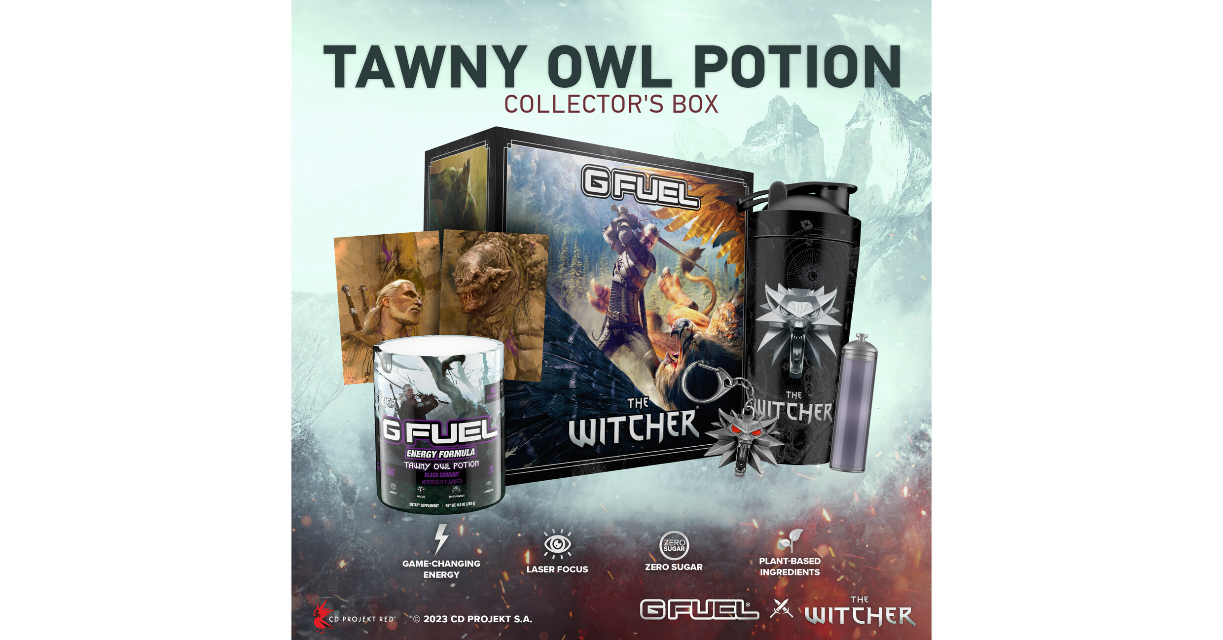 G FUEL and CD PROJEKT RED Brew The Witcher Energy Drink