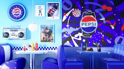 Five lucky Pepsi fanatics outside of the New York area will be awarded a trip with a friend to New York City to experience the diner in person, via The Pepsi 125 Diner sweepstakes (interior rendering pictured).