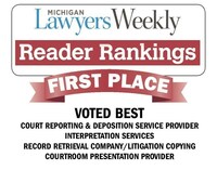 U.S. Legal Support Awarded Multiple First Place Wins by Michigan Lawyers Weekly