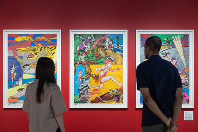 London, England, UK, 3 July 2023 - 'WAVE: Currents in Japanese Graphic Arts' exhibition at Japan House London (6 July 2023 - 22 October 2023 ) (PRNewsfoto/Japan House London)