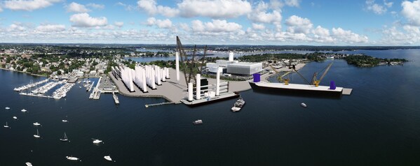 Crowley rendering of Salem Offshore Wind Terminal