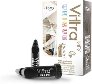 Vittra APS Unique composite by FGM is appointed as a solution to a clinical problem by the renowned agency Dental Advisor