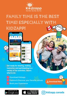 KIDZAPP - Download, set your location and explore! (CNW Group/Kidzapp Canada Inc)