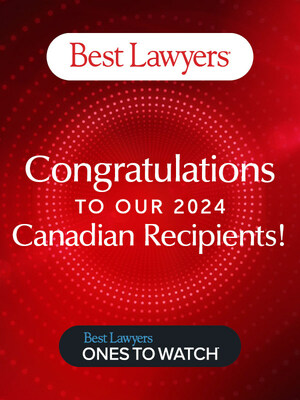 Best Lawyers, the oldest and most respected legal rankings company, announces the 2024 editions of The Best Lawyers in Canadatm and Best Lawyers: Ones to Watch in Canadatm