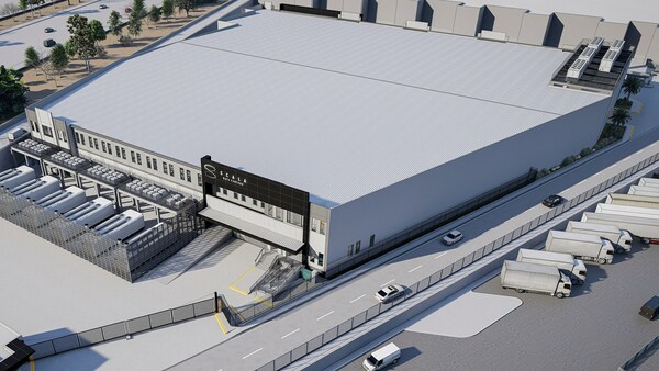 Illustrative render of the HyperScale Data Center SMEXTP01, located in Tepotzotlán, Mexico.