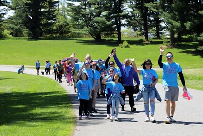 Team of participants at the Hearing Loss Association of America (HLAA) Westchester/Rockland (NY) Walk4Hearing, May 2023
