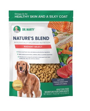DR. MARTY PETS ANNOUNCES A NEW VARIETY OF THEIR BEST-SELLING NATURE'S BLEND DOG FOOD - RADIANT SELECT