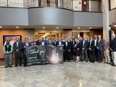 Belcan employees receive thanks from space industry business leaders for their contribution to the successful launch of Artemis I. Belcan employees receive thanks from space industry business leaders for their contribution to the successful launch of Artemis I.