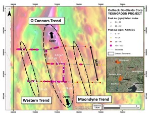 OUTBACK IDENTIFIES LARGE-SCALE GOLD-ARSENIC ANOMALIES AT THE O'CONNORS TARGET, YEUNGROON GOLD PROJECT, VICTORIA