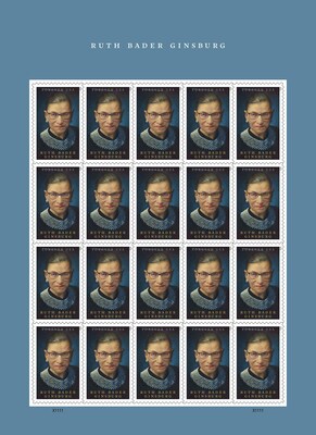 United States Postal Service - Ruth Bader Ginsburg - Forever stamp - Pane of 20