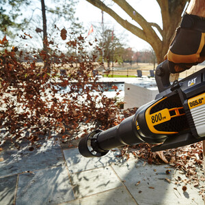 New Cat 60V 800 CFM Variable-Speed Blower Removes Leaves, Grass Clippings and Other Debris in Its Path