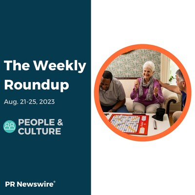 PR Newswire Weekly People & Culture Press Release Roundup, Aug. 21-25, 2023. Photo provided by Ageless Innovation. https://prn.to/45DOKOV