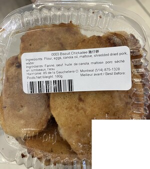 Présence non déclarée de soya et de blé dans des biscuits Chickadee préparés et vendus par l'entreprise Pâtisserie Harmonie