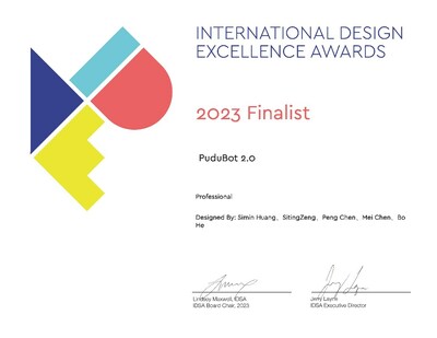Pudu Robotics Wins Featured Finalist at IDEA Award 2023 - Image