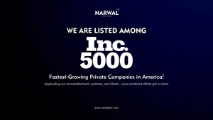 Narwal Achieves Remarkable Rank on the 2023 Inc. 5000 List of America's Fastest-Growing Private Companies