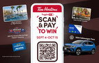 Coming Soon: Turn on and use the Scan &amp; Pay feature in the Tim Hortons app and each eligible purchase earns a chance to win a 2024 Volkswagen Taos and other weekly prizes