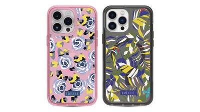 OtterBox Symmetry Series+ will showcase two new patterns from the latest Trèfle collection — Cruller and Paradise.