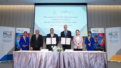 UFI CHOOSES THAILAND FOR ‘UFI ASIA PACIFIC CONFERENCE 2026’ (PRNewsfoto/Thailand Convention and Exhibition Bureau (TCEB))