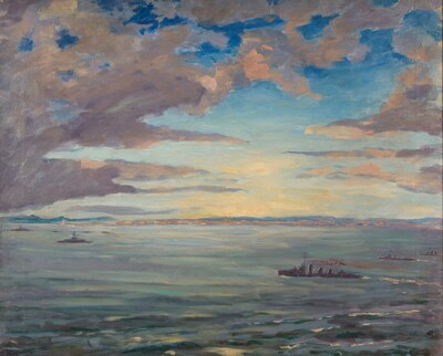 Firth of Forth, circa 1925, painted by former British Prime Minister Winston Churchill.
