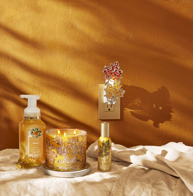 Bath & Body Works offers a four-step system in popular fall fragrances like Leaves to give customers the opportunity to build the very best and most wonderfall home fragrance experience across Wallflowers, Hand Soaps, Candles, and Room Spray.