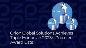 Orion Global Solutions Achieves Triple Honors in 2023's Premier Award Lists