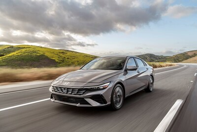 The 2024 Hyundai Elantra is photographed in Silverado, Calif., May 22, 2023.