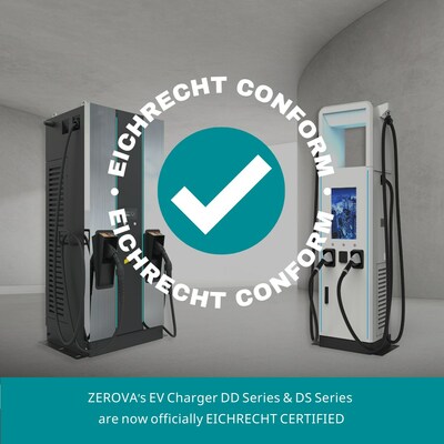 ▲ZEROVA’s DS and DD Series secured stringent German Eichrecht certification