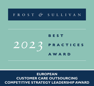 Frost & Sullivan recognized digital business services company Teleperformance with the 2023 European Global Competitive Strategy Leadership Award for its digital transformation, security, and its multilingual customer care hubs.