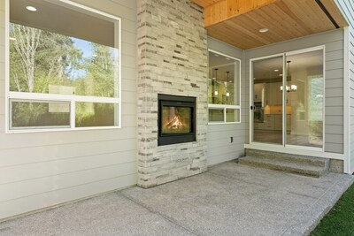 Wilshon Floor Plan Patio & Outdoor Fireplace | Hawks Prairie Estates by Century Communities | New Homes in Lacey, WA