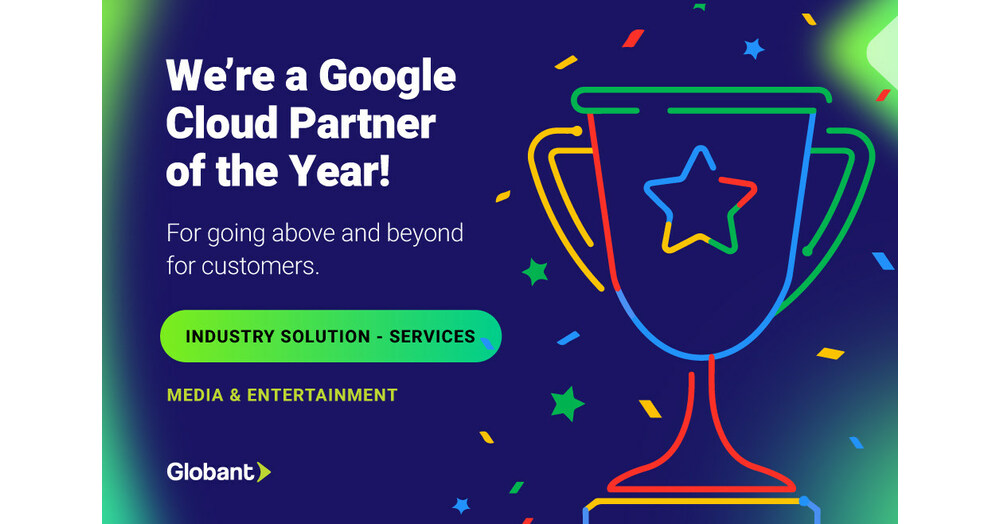 Globant Wins Google Cloud Industry Solution Services Partner of the Year Award for Media & Entertainment