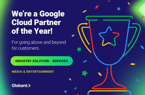 Globant Wins Google Cloud Industry Solution Services Partner of the Year Award for Media &amp; Entertainment