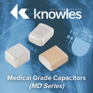 Knowles Precision Devices introduces a medical-grade capacitor catalog for implantable device applications