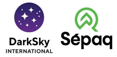 Logo de DarkSky International et de la SEPAQ (Groupe CNW/Socit des tablissements de plein air du Qubec)